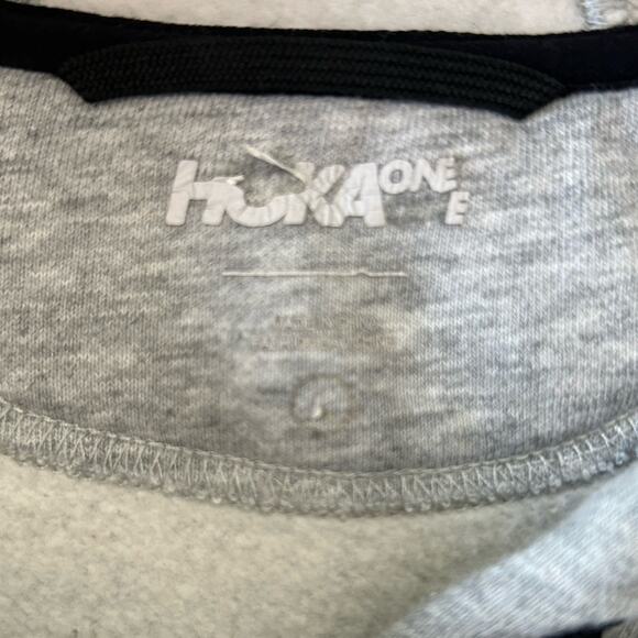 Hoka One One Women’s Large Gray Pullover Brushed French Terry Scuba Hoodie - Picture 7 of 9